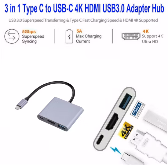 5 % de réduction sur le hub USB C en métal 1 à 4