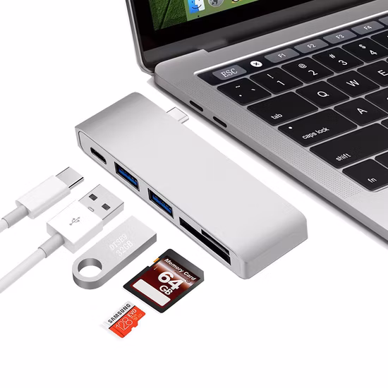 5 in 1 USB-C Multiport Hub HDMI Gigabit 100W Pd USB 3.1 Docking Station