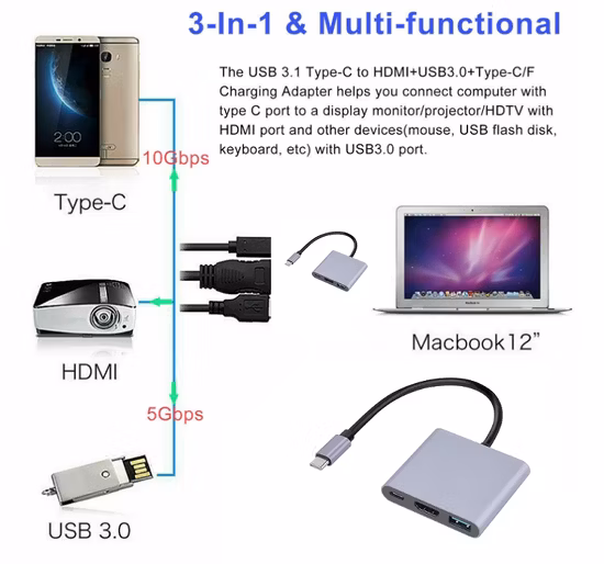 5%off Metal USB C Hub 1 to 4-Port Docking Station Type C USB3.0 USB2.0*2 USB-C Pd Gray Basix 4 Port USB 3.0/2.0 A/C Type Hub with OTG Data USB Hub for MacBook